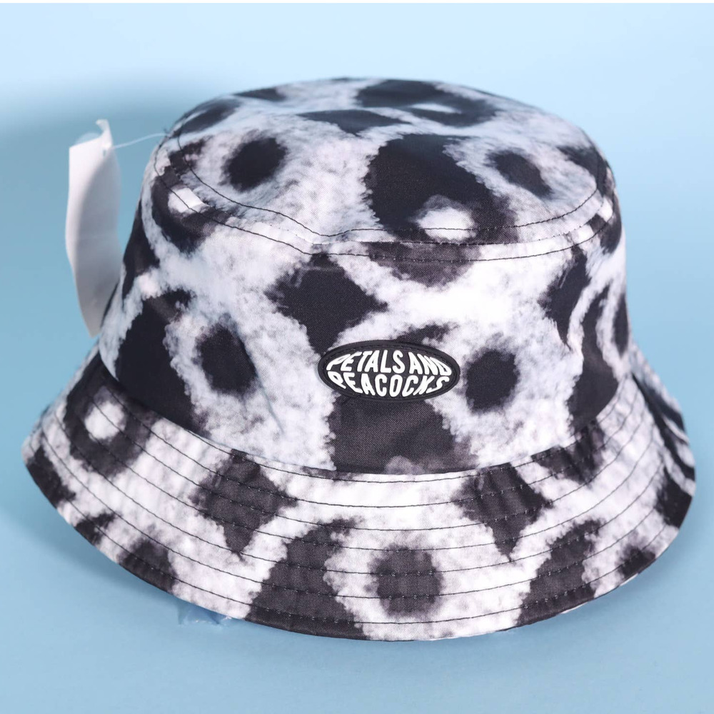 Petals and Peacocks In The Clouds Tie Dye Bucket Hat  -  NWT